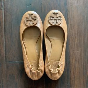 Tory Burch Minnie Ballet Flats- Camel
